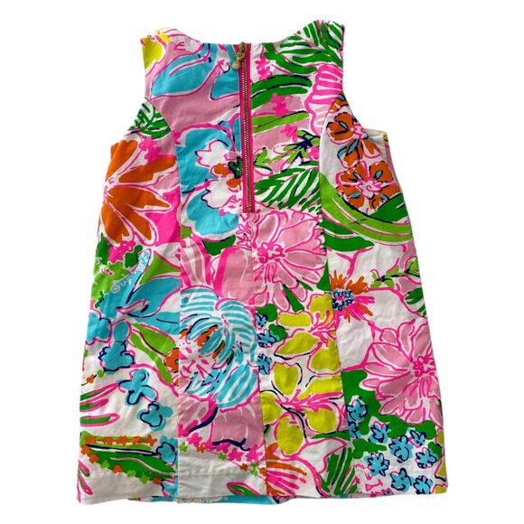 Lilly Pulitzer Dress Sheath Knee Girls 2T Floral Sleeveless Preppy Colorful - Picture 2 of 8